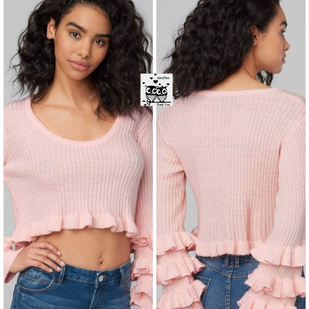 Ruffle Sleeve Sweater